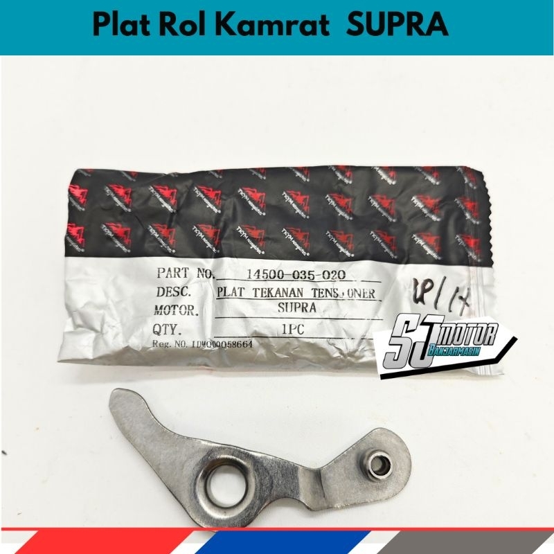 Plat Rol Dudukan Tekanan Tensioner Keteng Kamrat Supra Grand