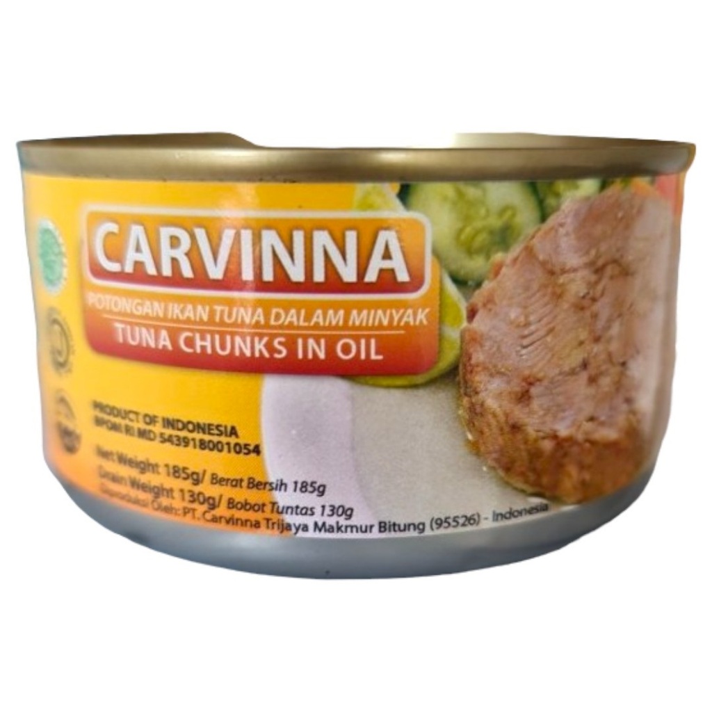 

Ikan Tuna Kaleng Dalam Minyak Carvinna (Pack) / Tuna Chunk in Oil