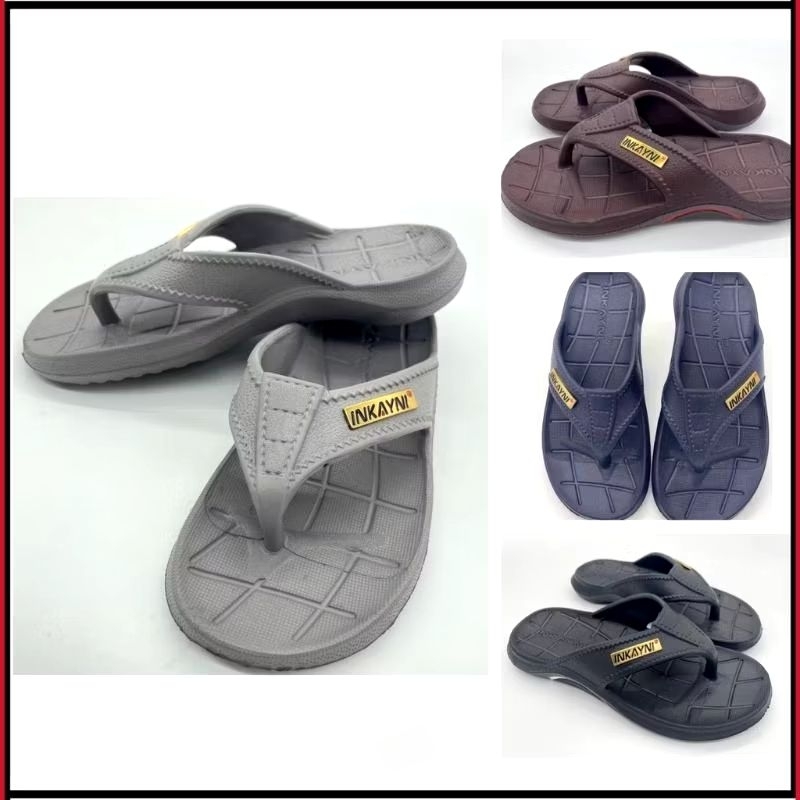 YK6039 Sandal Jepit Karet Pria Dewasa Remaja / Sandal Jepit Pria Merek Inkayni Size 39-44