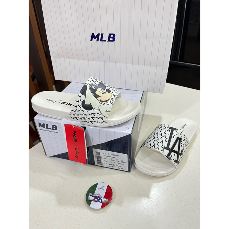 Sandal Slide MLB X DISNEY MICKEY /White