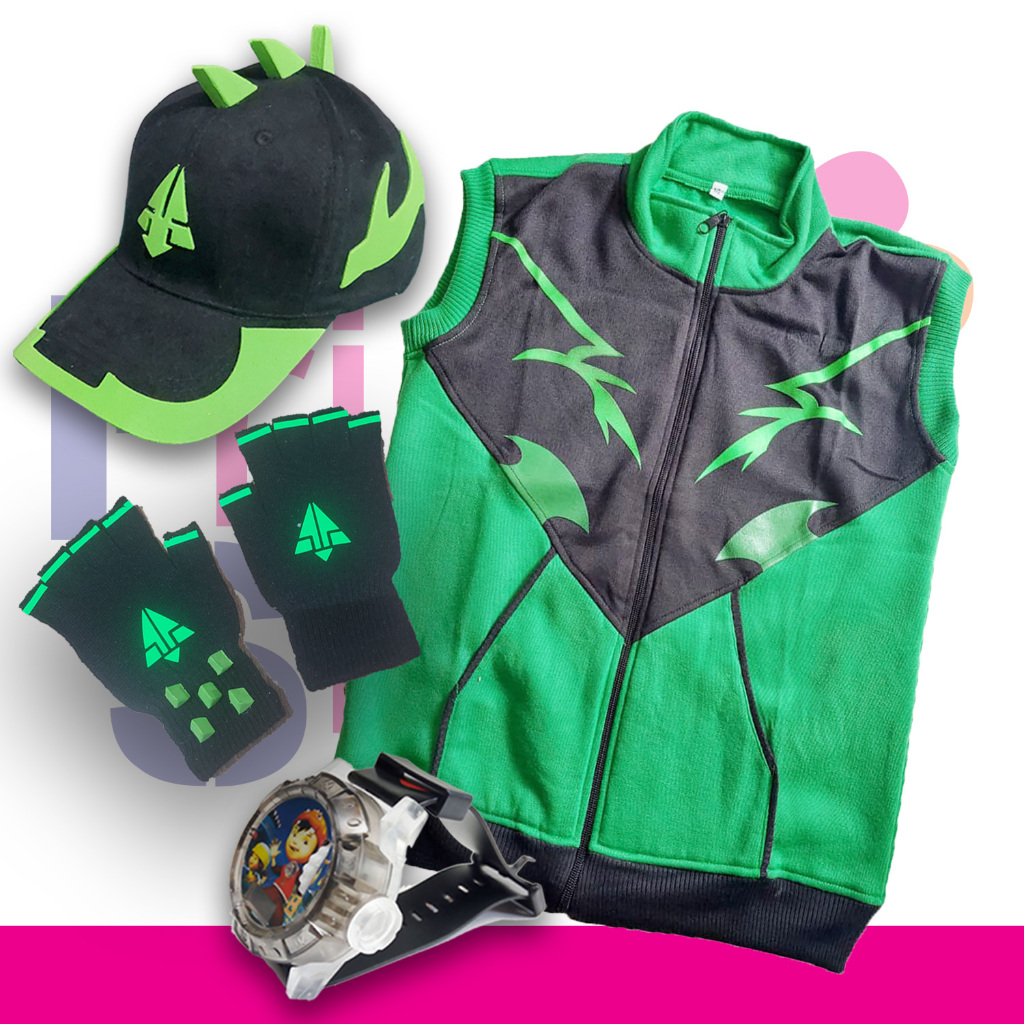 PAKET KOSTUM ROMPI BOBOIBOY KUASA DURI / THORN