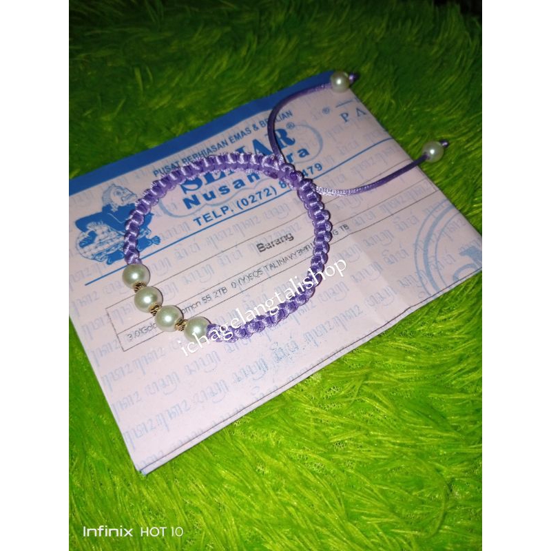 gelang tali mutiara Mrican  0, 2 grm Semar Nusantara