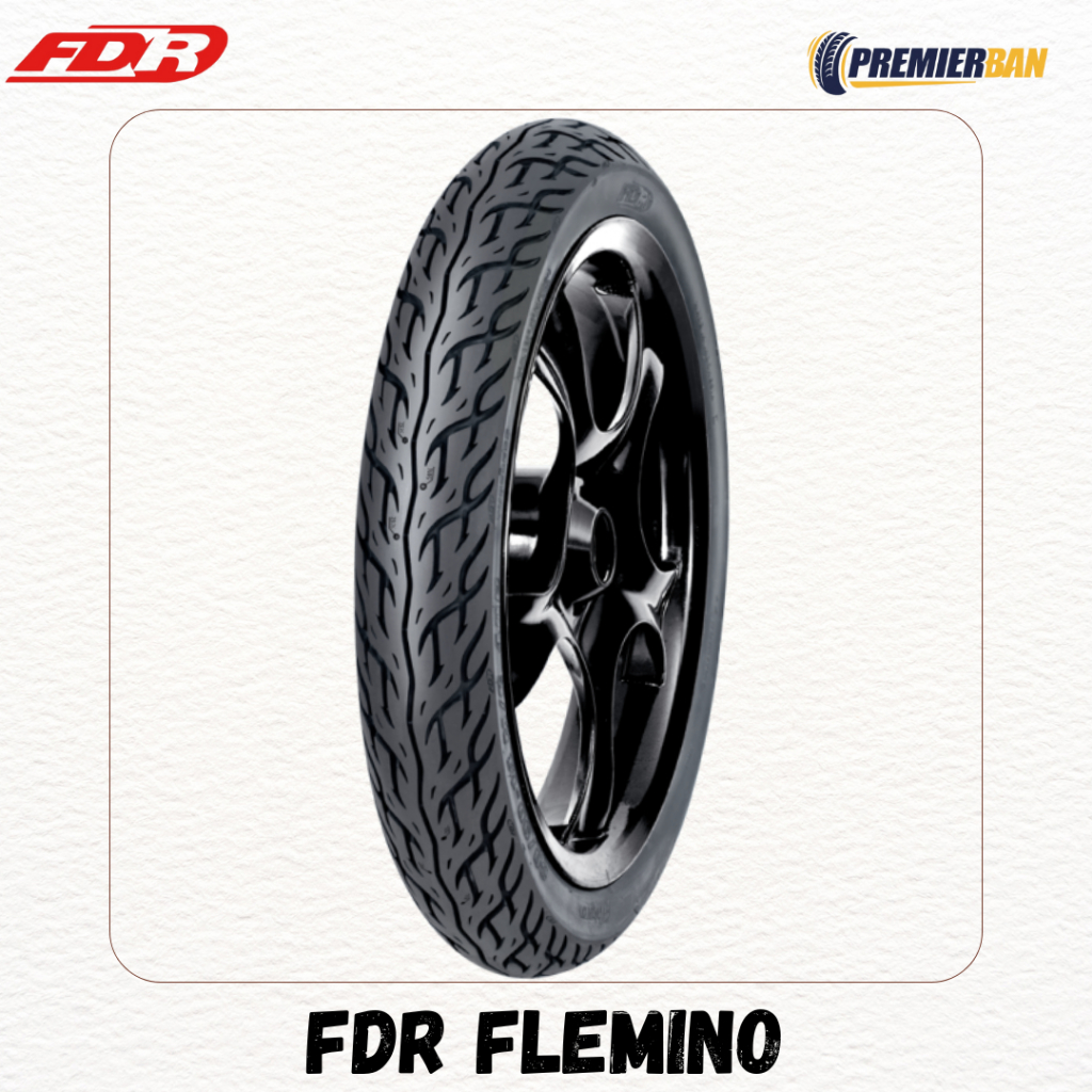 Ban Motor FDR FLEMINO Ring 14 100/90-14 Tubeless // Ban Belakang Motor Beat,Vario,Soul Gt,Fino