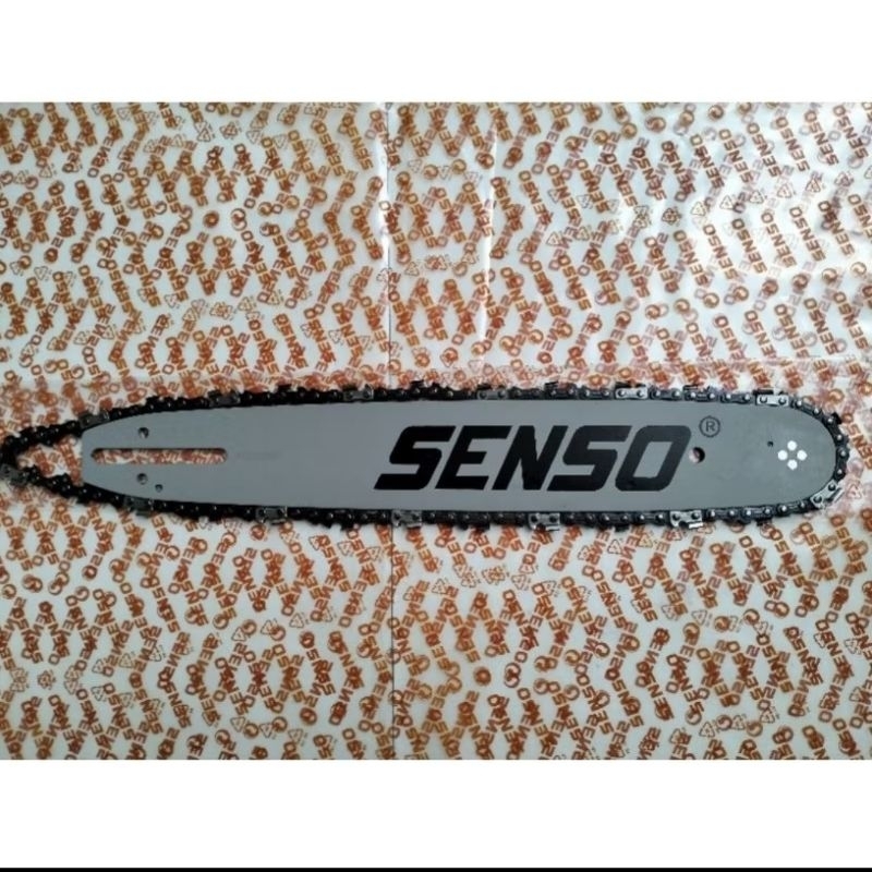 Guide bar assy senso 14inch 25.4cc/bar komplit rantai senso 14inch