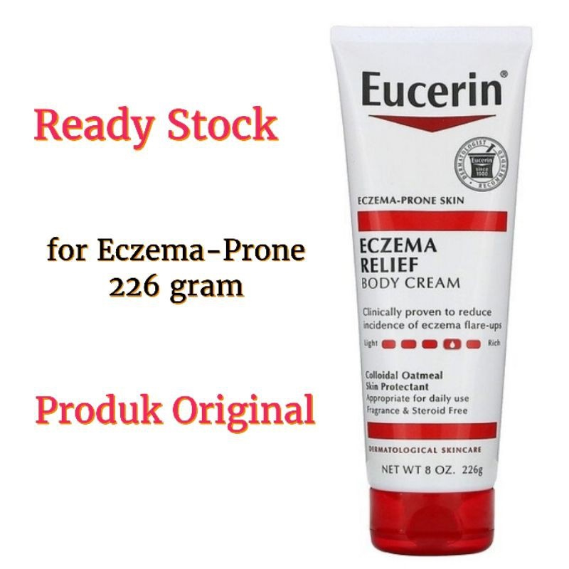 Eucerin Eczema Relief Body Cream, Fragrance Free, 8.0 oz (226 g)/Cream Eksim/Body Cream Eucerin
