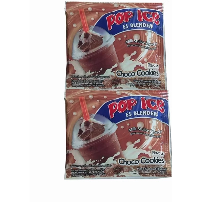 

pop ice choco cookies 1 renceng isi 10bungkus