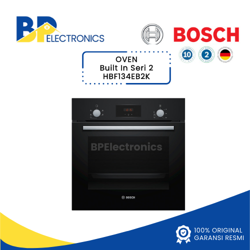 Oven BOSCH Built-In Oven / Oven Tanam Stainless Steel HBF134EB2K Series 2 GARANSI RESMI