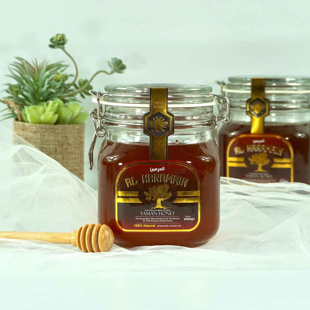 

Madu Al Haramain 1kg - madu yaman Habbat Blackseed Honey 1kg