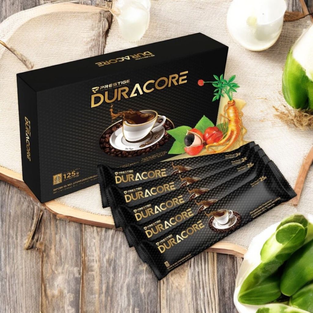 

KOPI DURACORE | Coffee Duracore Prestige | 1 Box isi 5 Sachet Kopi Terapi Herbal Pria Dan Wanita Original BPOM.