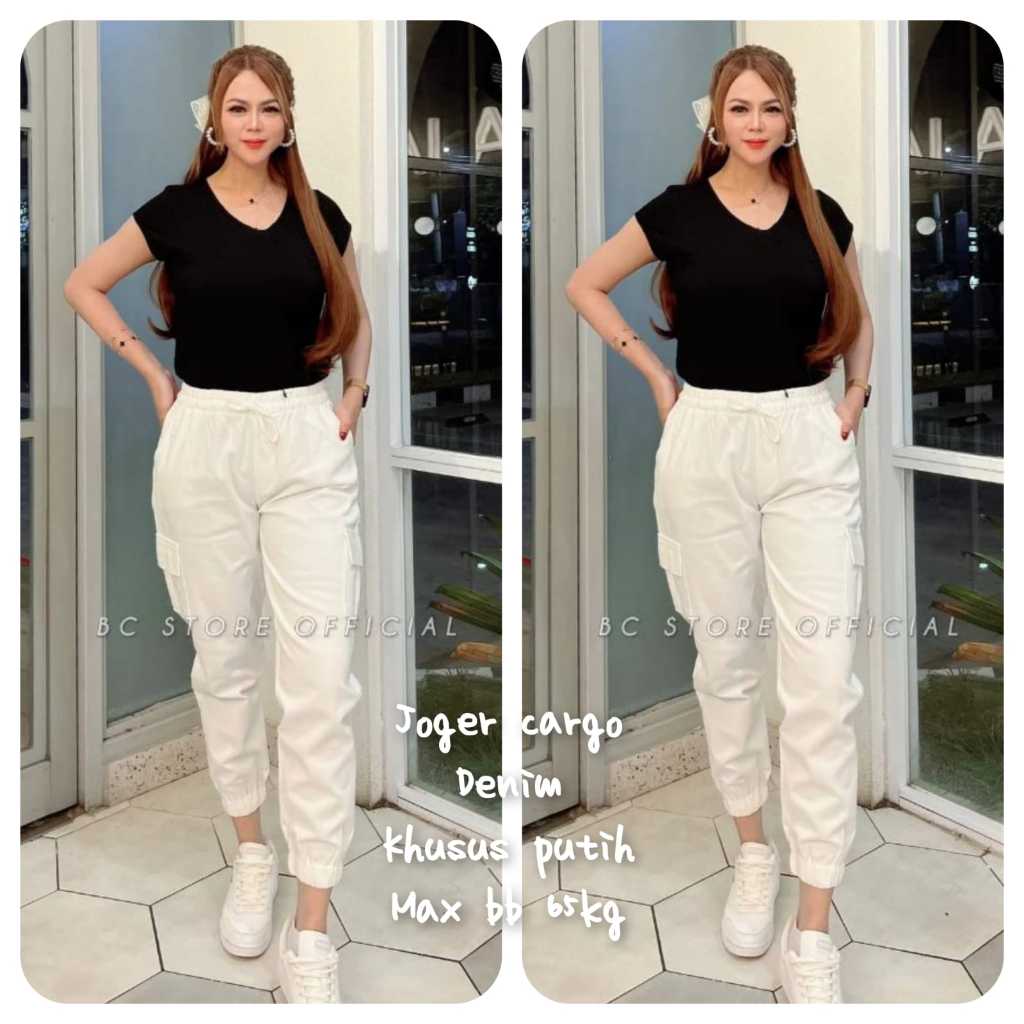JOGER CARGO SEMI JEANS TEBAL KUALITAS IMPORT