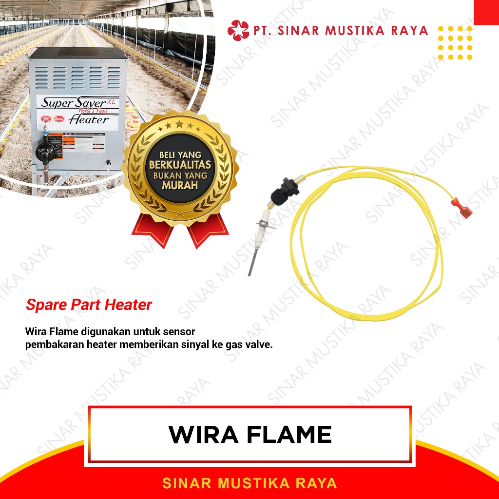 Wira Flame Sensor Spare Part Pemanas Super Saver Heater