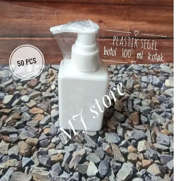 plastik segel botol 100 ml kotak