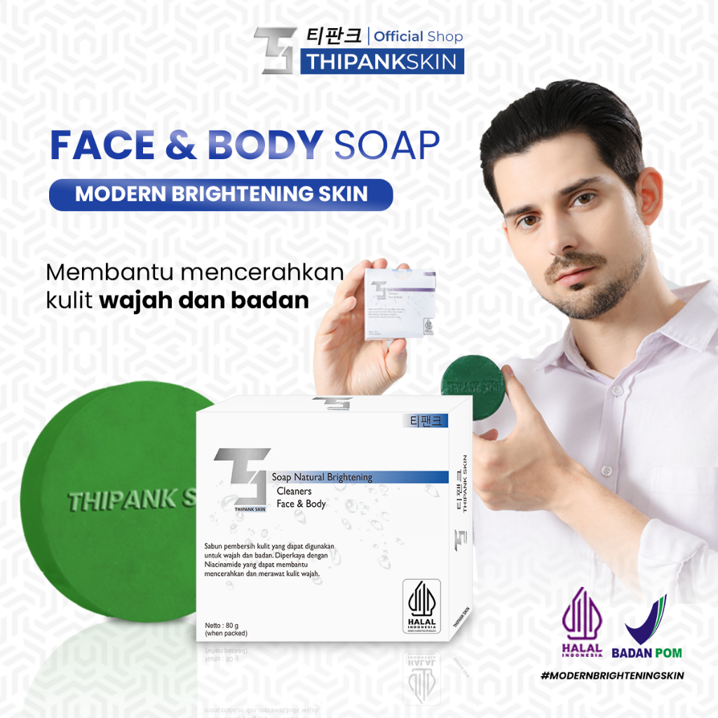 Thipank Skin Face And Body Soap /sabun pemutih wajah pria paling ampuh/sabun pemutih wajah pria/sabu