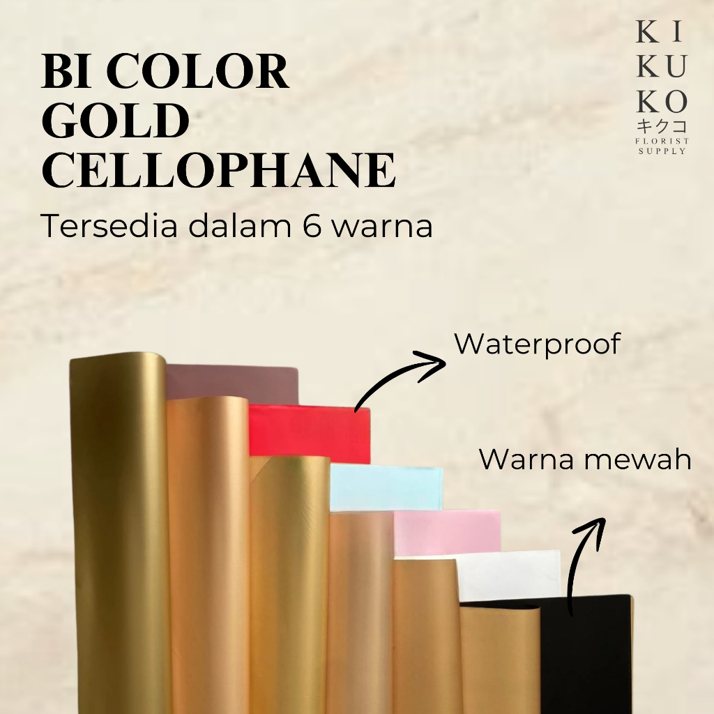 

(LEMBARAN) Wrapping Paper - 60x60 cm - Bi Color Cellophane