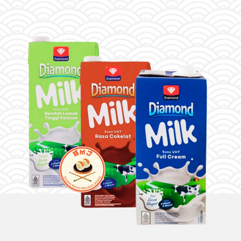 

DIAMOND MILK UHT Susu Full Cream 1 liter | Coklat Low Fat