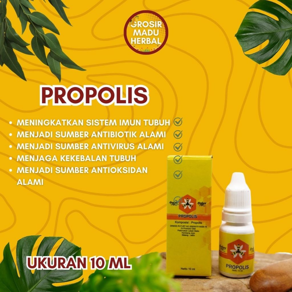 

**BUY 5 FREE 1** PROPOLIS KEMBANG JOYO 10 ML, MADU KEMBANG JOYO MADU ASLI, MADU ALAMI, PURE HONEY