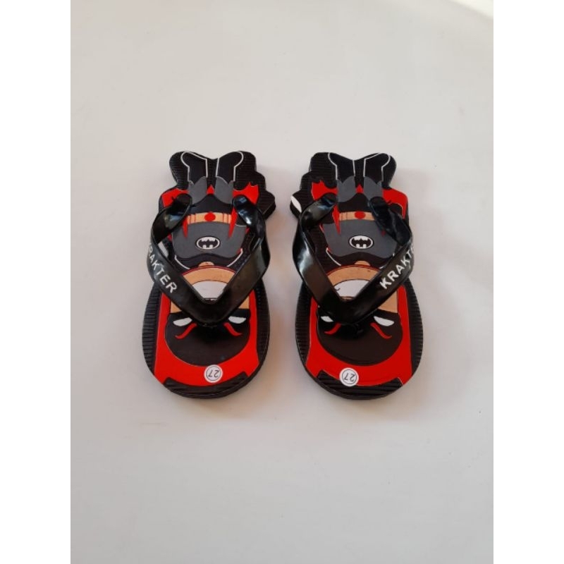 Sandal Anak Laki-laki Karakter Batman / Sandal Anak Cowok Karakter