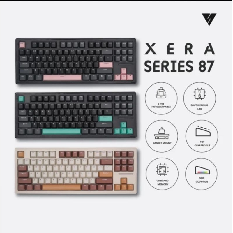 VortexSeries Xera87 / Xera-87 Wireless Mechanical TKL Gaming Keyboard