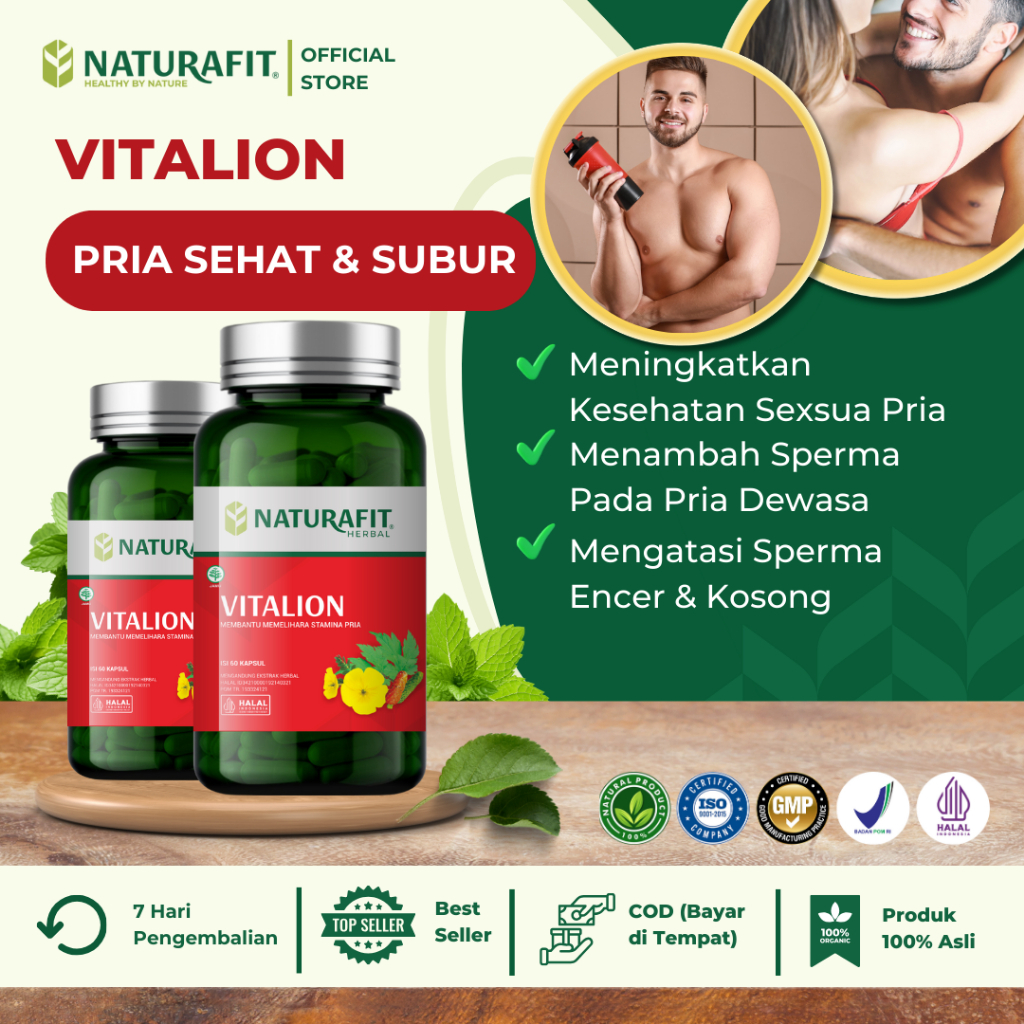 Vitalion Original Pria Alami Meningkatkan Hormon Penyubur Stamina dan Sperma Extra Kuat Tanpa Kimia