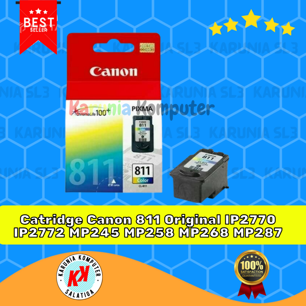 Cartridge Canon CL-811 Color Original – Tinta Warna iP2770 iP2772 MP258 MX426