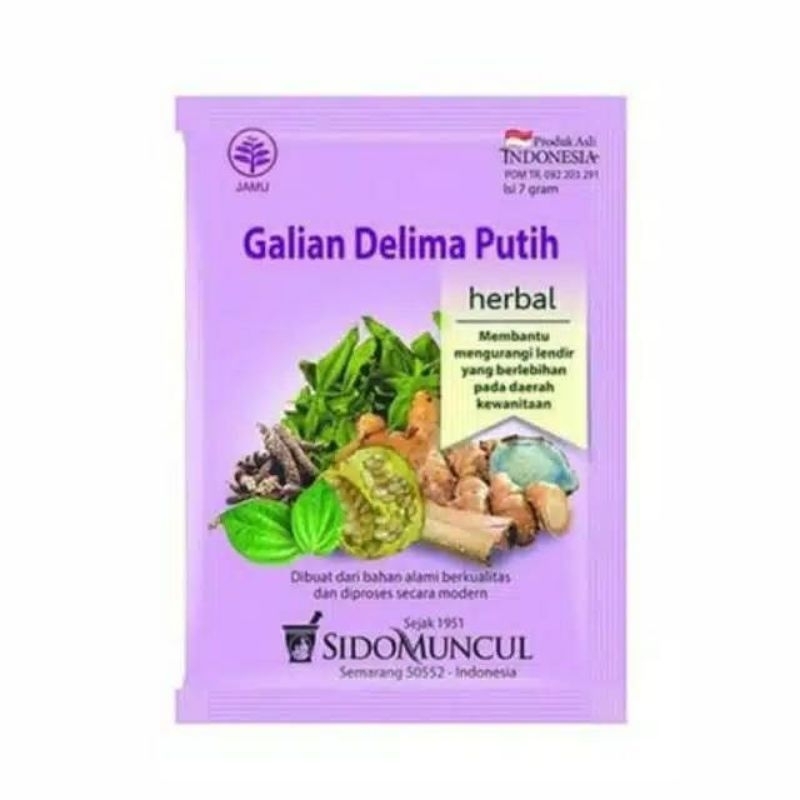 

JAMU SIDOMUNCUL GALIAN DELIMA PUTIH ISI 10 SACHET