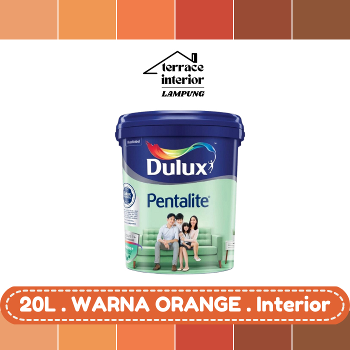 Cat Tembok Dulux Pentalite Interior 20L Orange Doff