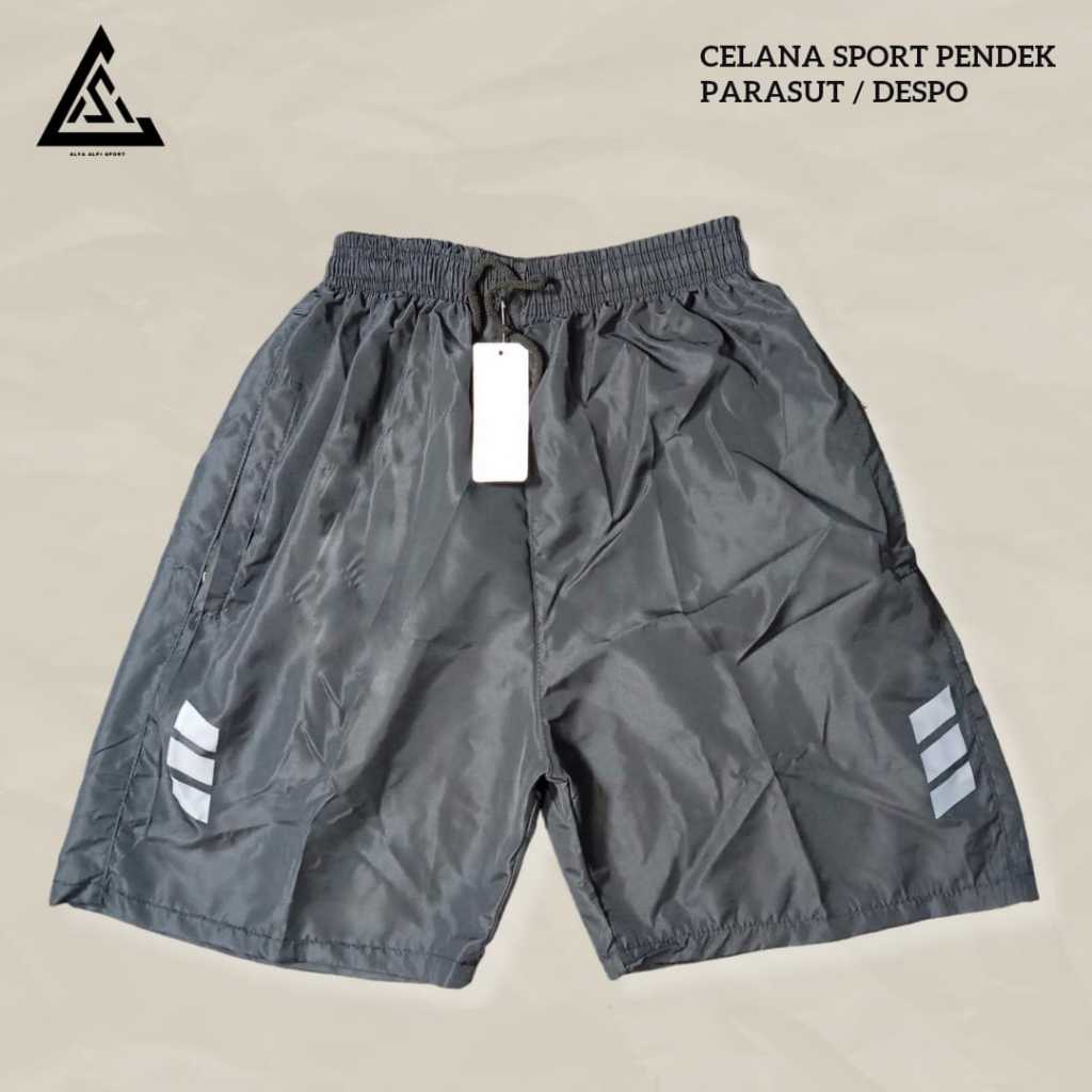 Celana Pendek Olahraga Parasut Waterproof Logo UA /Celana Parasut Olahraga/Celana Sport Running, Jog
