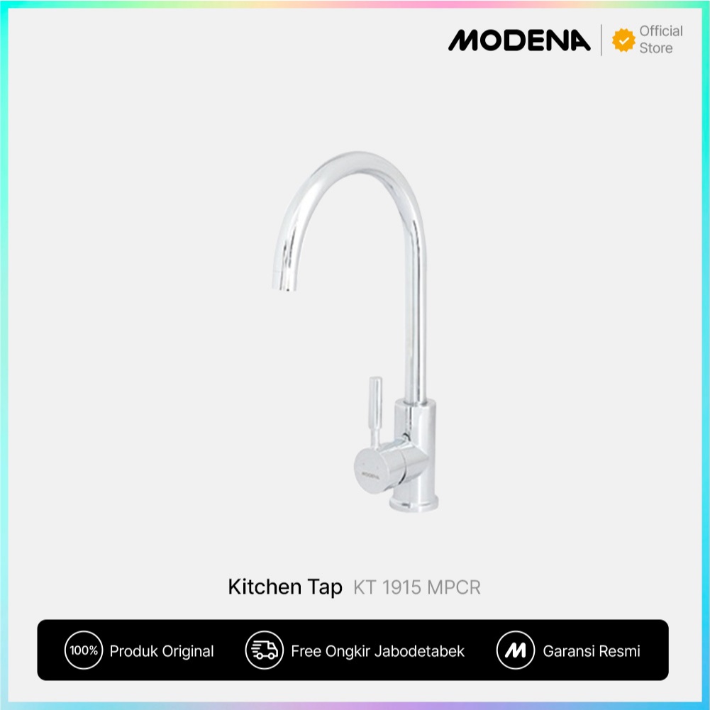 MODENA Chrome Tap Deck-mount Mixer - KT 1915 MPCR