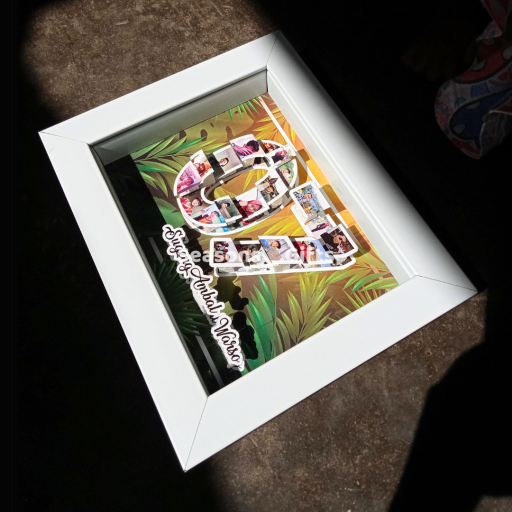 Pop Up Frame Angka/ Kado Ulang Tahun/ Kado Wisuda/ Kado Unik