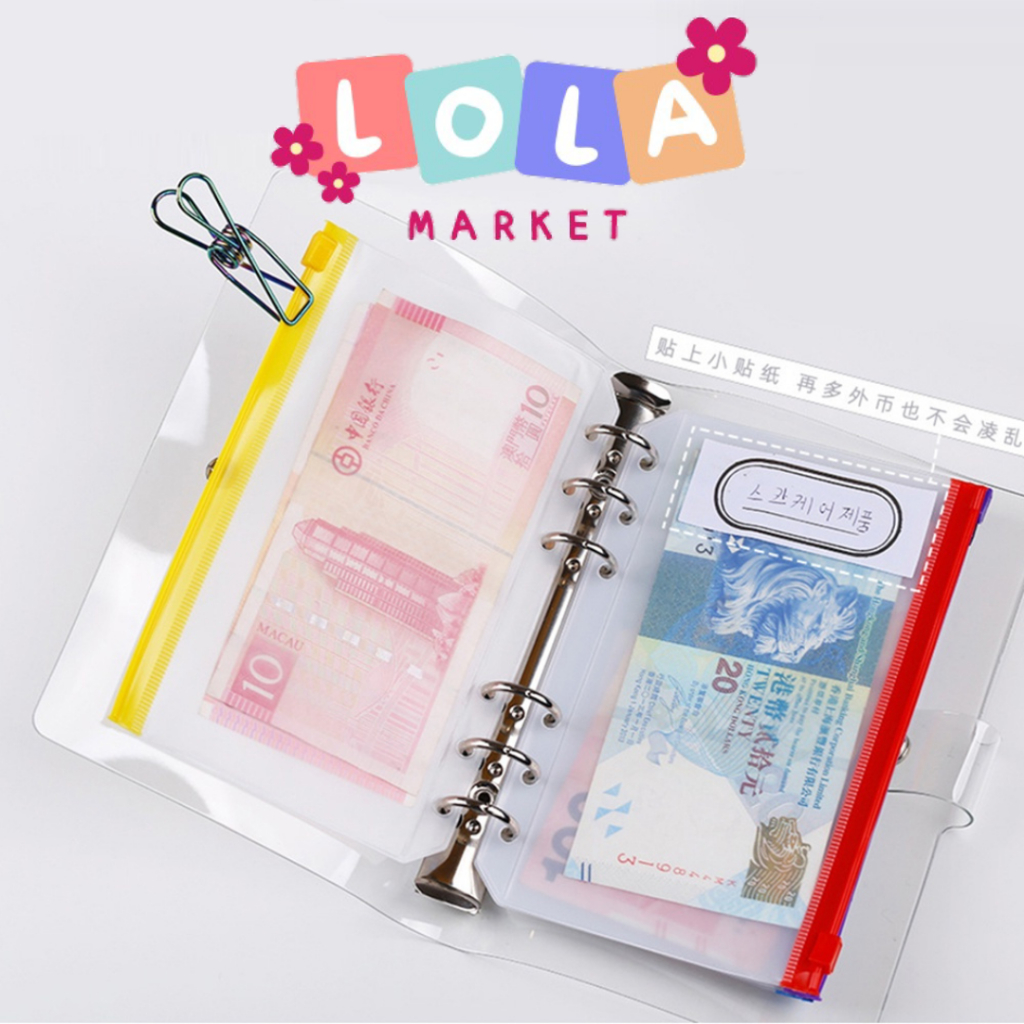 

ZIPLOCK BINDER/Binder Divider/Zipper Pocket/ZIPLOCK SLEEVE WARNA WARNI