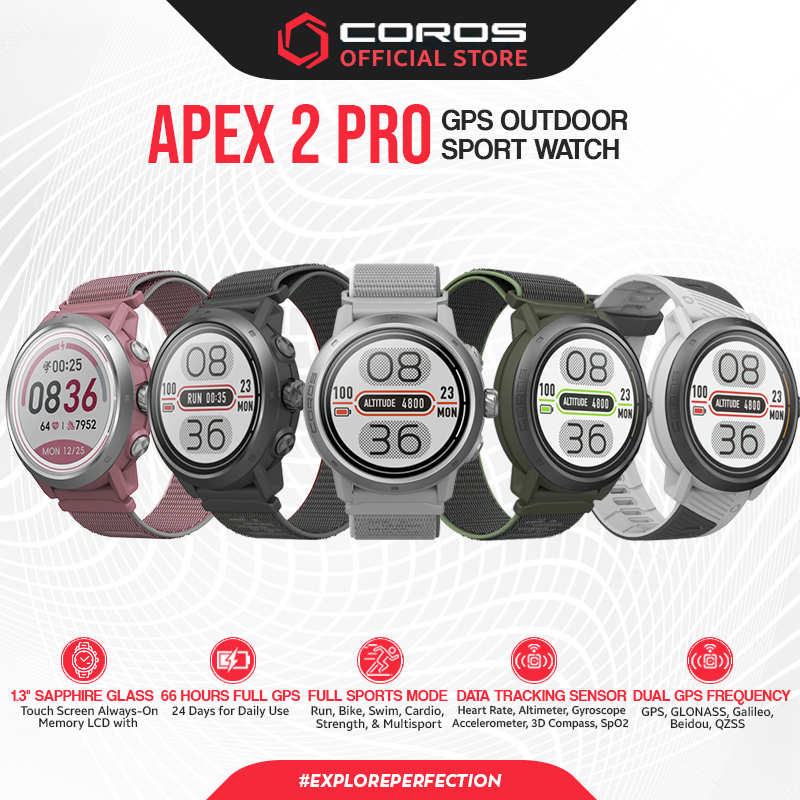 COROS APEX 2 PRO GPS Outdoor Sport Watch - Jam Tangan Olahraga Canggih