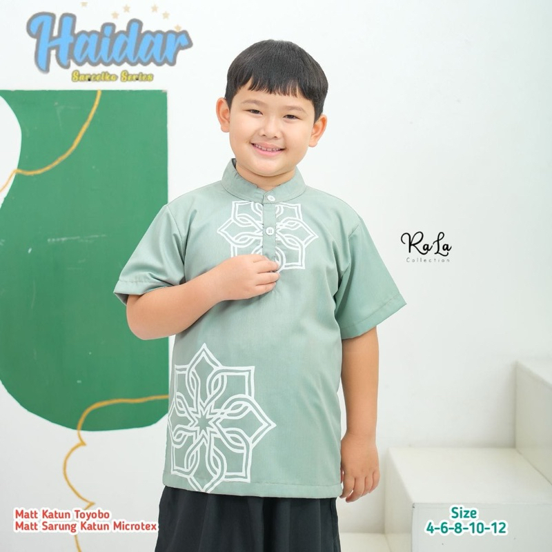 One Set Baju Koko Anak Celana Sarung