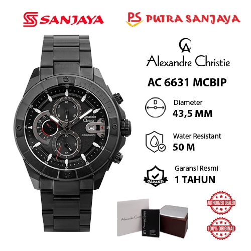 Jam Tangan Alexandre Christie 6631 MCBIP / 6631 MCBUR / 6631 MCBBR Pria Original Garansi Resmi 1 tah