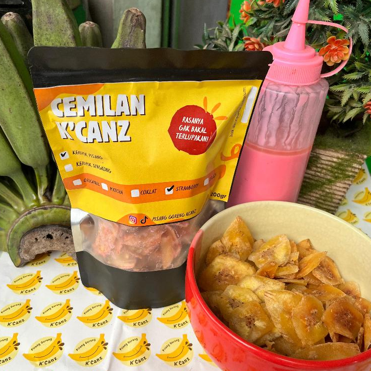 

Canz Keripik Pisang Kekinian Rasa Strawberry