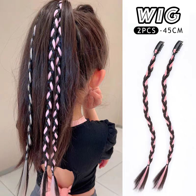 UM1 Hair Clip Extension Kepang(2PCS) WKepang Rambut Palsu Hair Clip Kepang Hhlht Rambut Sambung