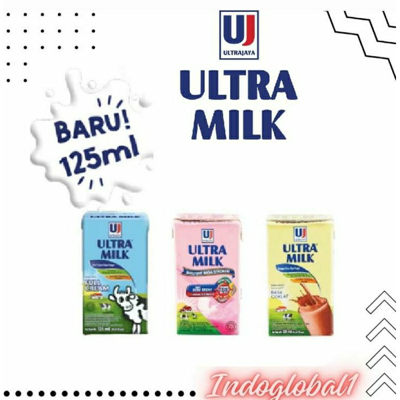 

SUSU ULTRAMILK COKLAT/VANILA/STRAWBERRY 250 ML 1 DUS (24pcs)