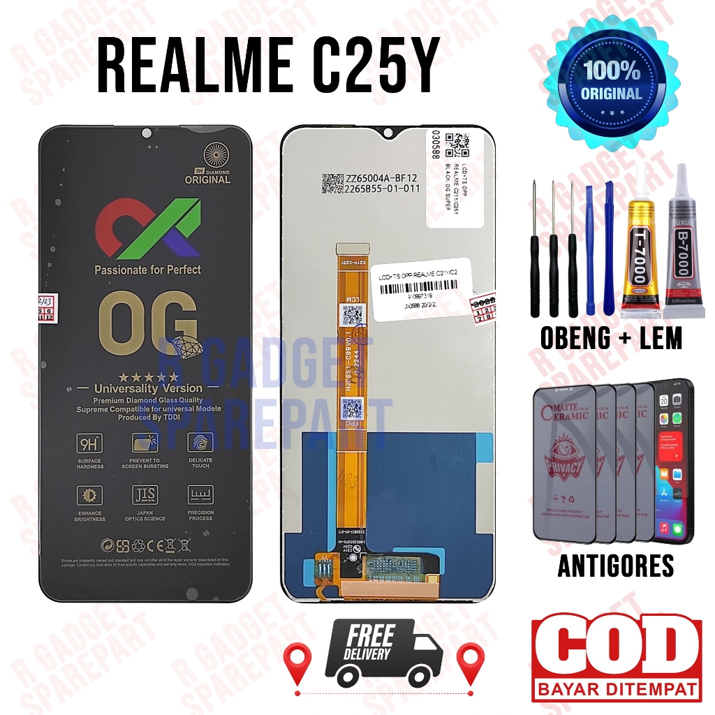 Lcd Realme C25Y Original OEM Quality Lcd Touchscreen Realme C25Y Fullset