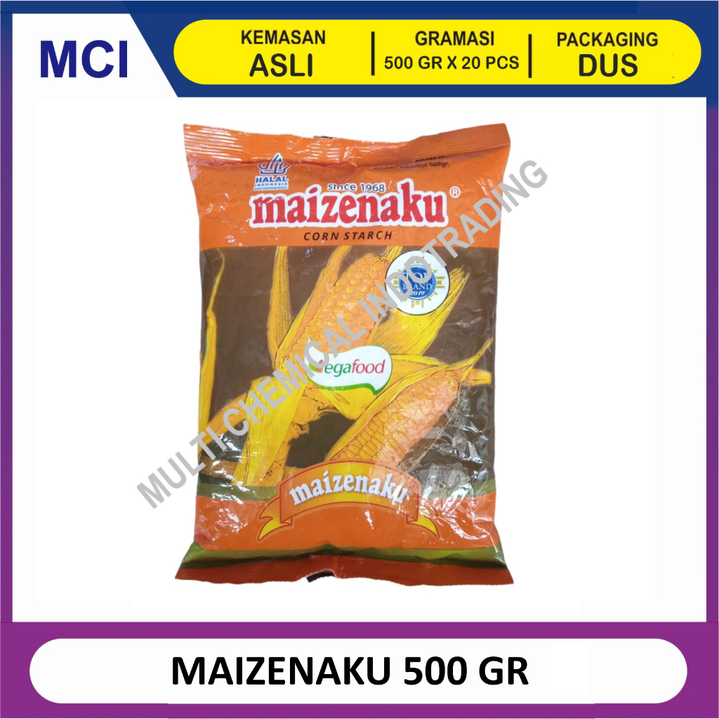 

TEPUNG MAIZENAKU CORN STARCH NON PACKING 500 GR - 1 DUS 20 PCS