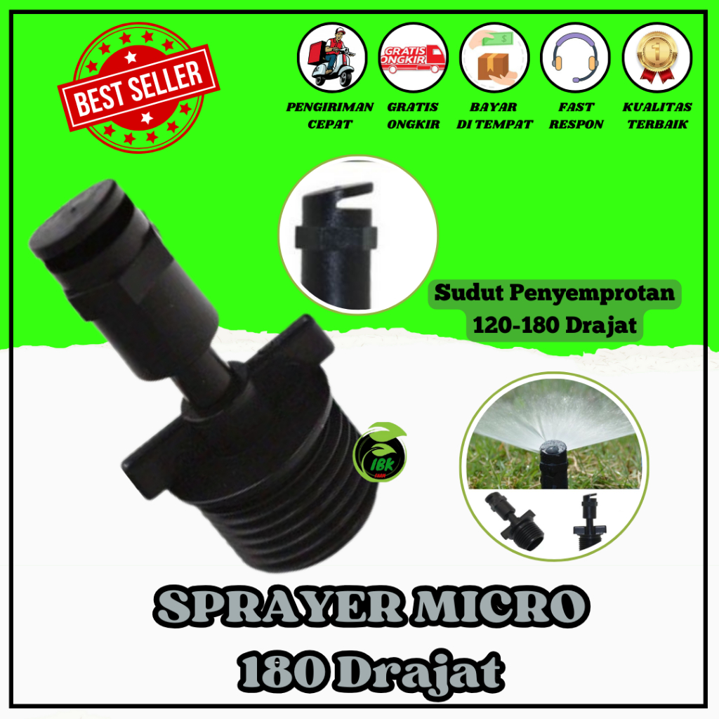 Sprinkler Pertanian Taman Kebun Sprayer Pertanian Taman Kebun ukuran 1/2 Inchi INBEKEN