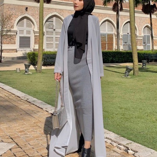 Spesial OUTER PANJANG MILANO  LONG OUTER HIJAB  LONG OUTER SIFON  CARDAN PANJANG
