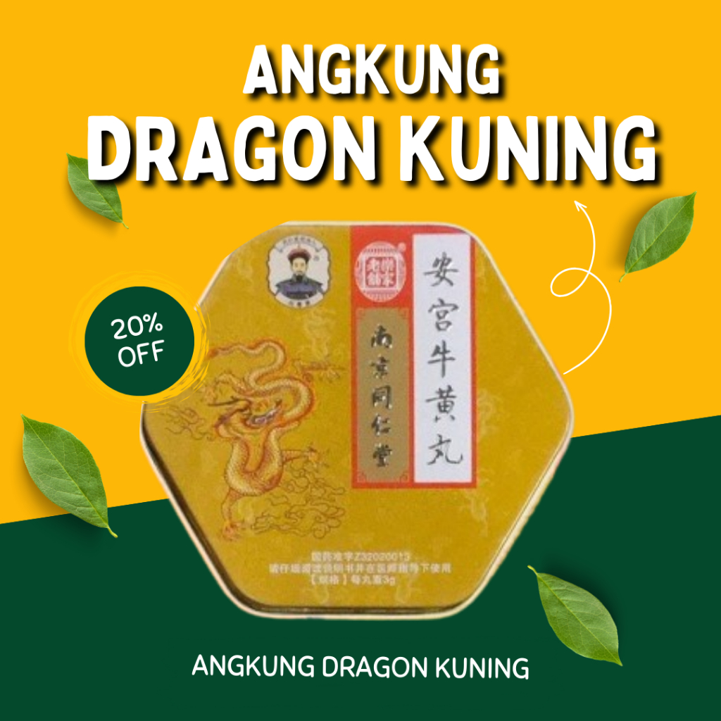 Herbal Cina Angkung Dragon Kuning Original Cina Obat Stroke Struk Herbal Cina Original China