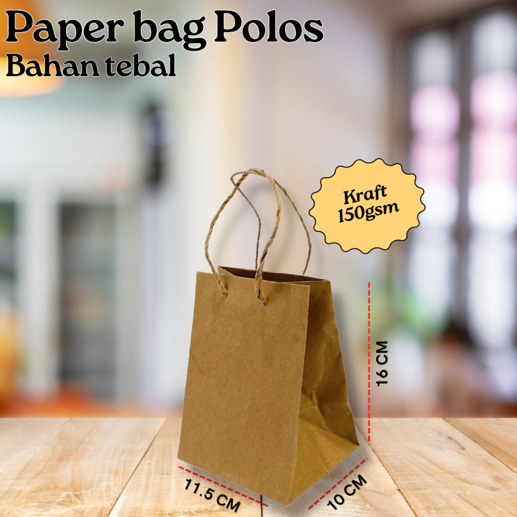 

Paperbag / Paper Bag Mug free sticker ucapan ukuran 11.5 x 10 x 16CM