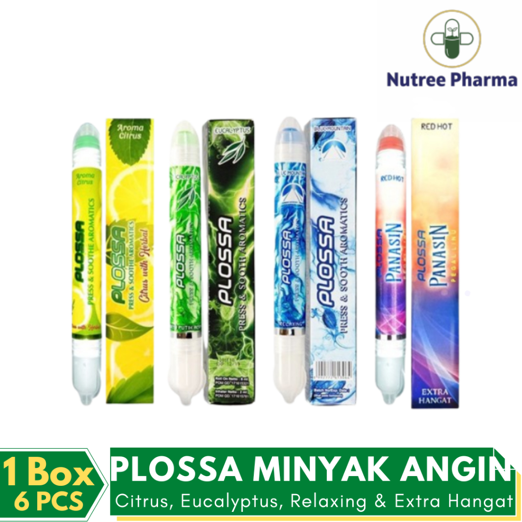 PLOSSA/Plossa Eucalyptus Minyak Angin Aromatherapy | Plossa Minyak Angin Aromatherapy Inhaler 10 Ml