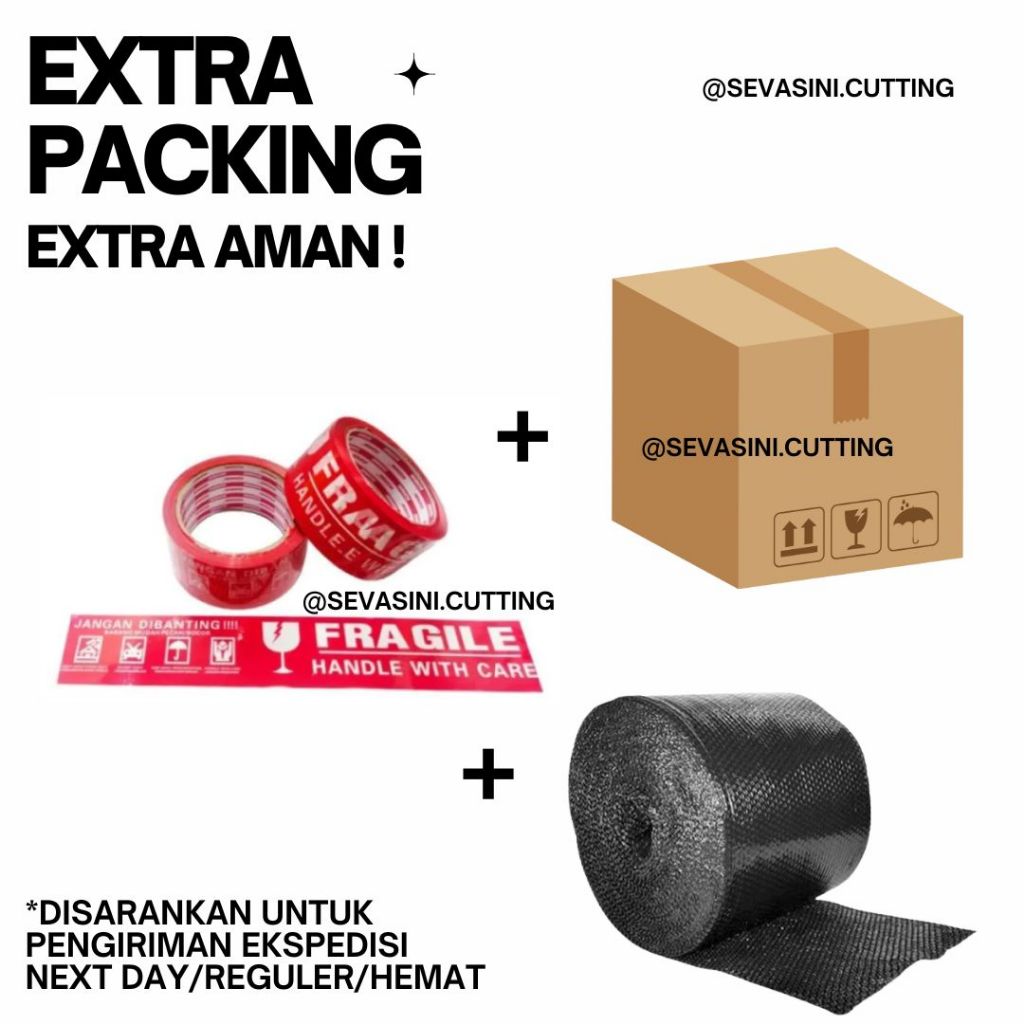 

Additional Penambahan Packing/Glitter/Double tape/MIX WARNA