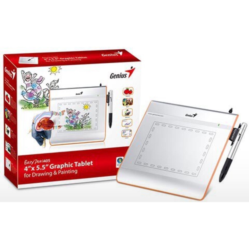 Pen Tablet GENIUS Easy Pen i405X Graphic Tablet Pen Stylus 4" x 5.5" inch