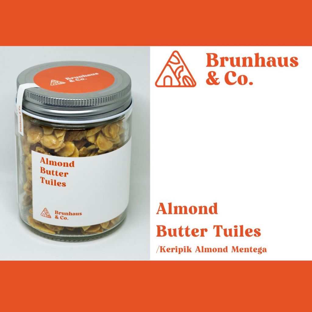 

Brunhaus Almond Butter Tuiles 90gr Cemilan Almond Mentega Gula Kelapa