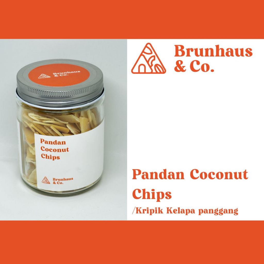 

Brunhaus Pandan Coconut Chips 80gr Keripik Kelapa Panggang Nusantara