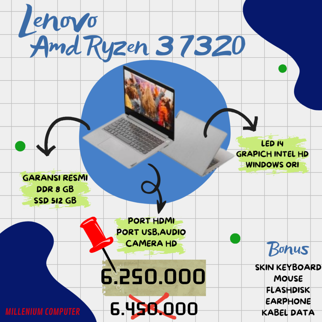 LENOVO IDEAPAD AMD RYZEN 3 7320