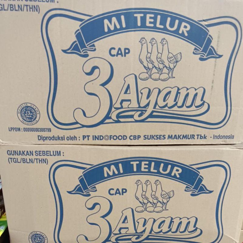 

Mie Telur Cap 3 Ayam perdus isi 20