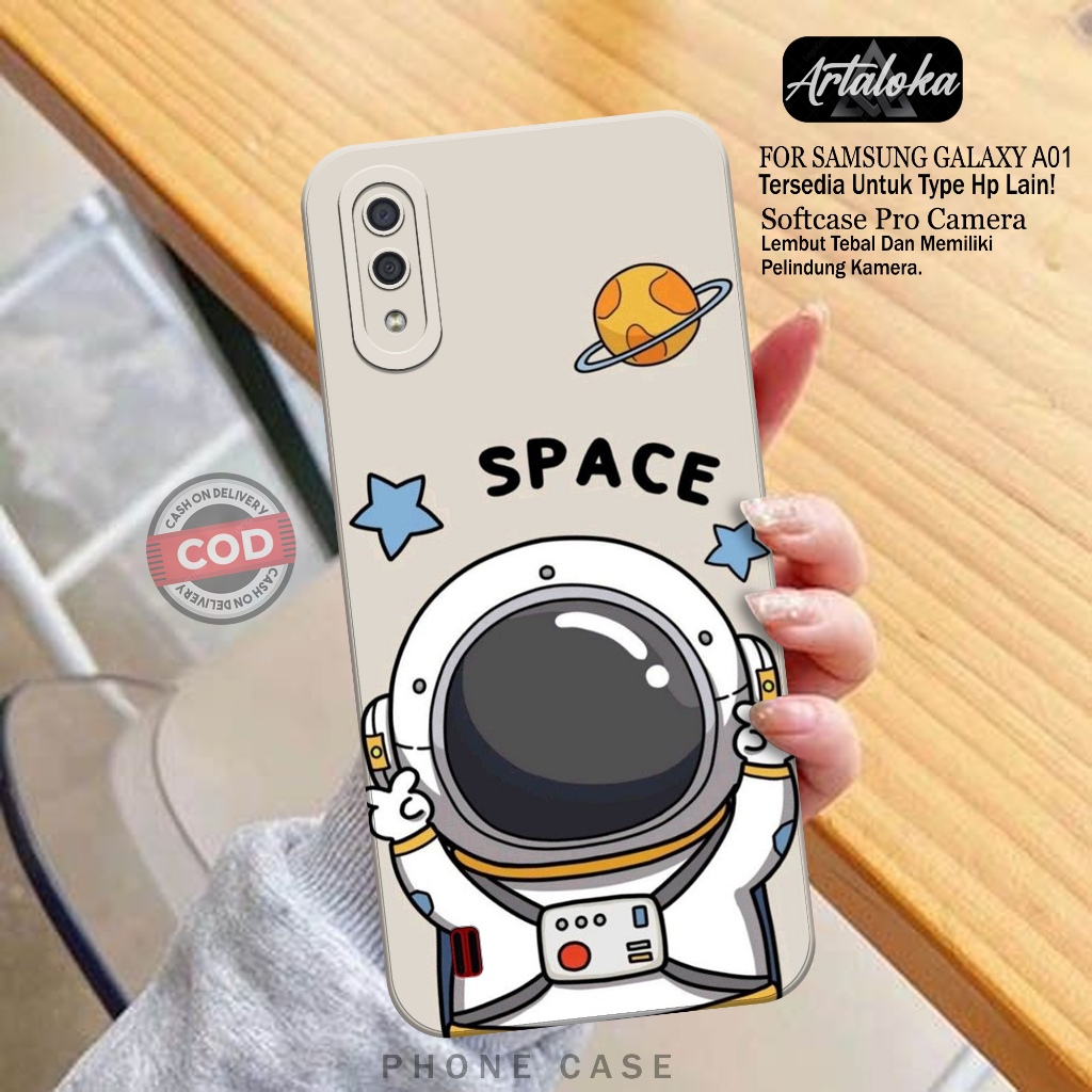 Softcase Hp Samsung Galaxy A01 Fashion Case Astronod Case Samsung Galaxy A01 Silikon TPU Pro Camera 